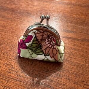 Vera Bradley Floral Quilted Coin Purse